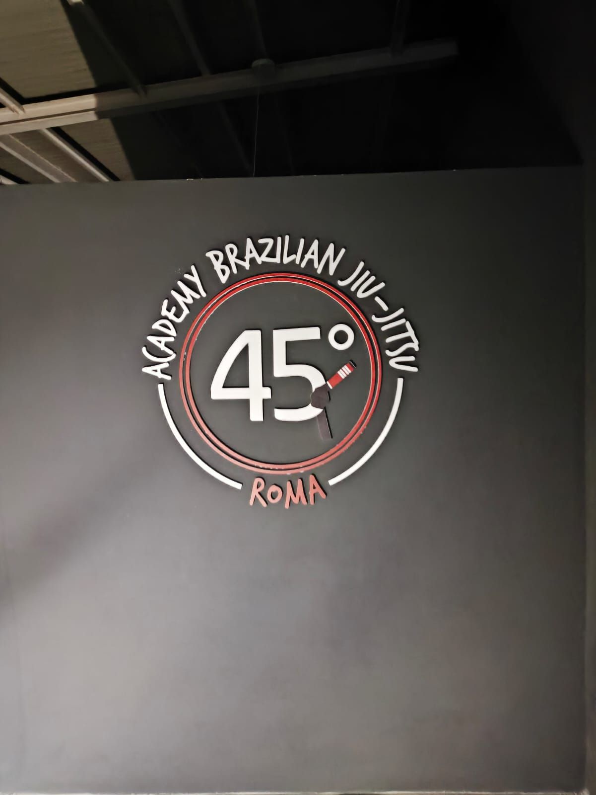 45 Gradi Academy - Logo su muro